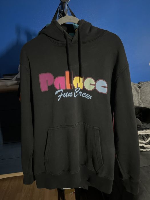 Palace Palace Fun Crew Hoodie Black Small Grailed