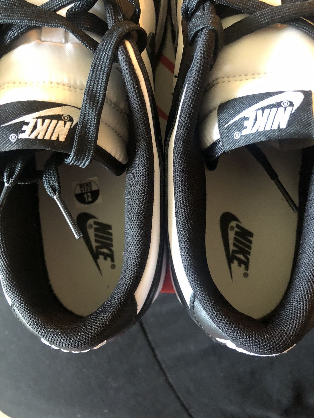 Nike Nike Dunk Low Black/White Size US 12 / EU 45 - 4 Thumbnail