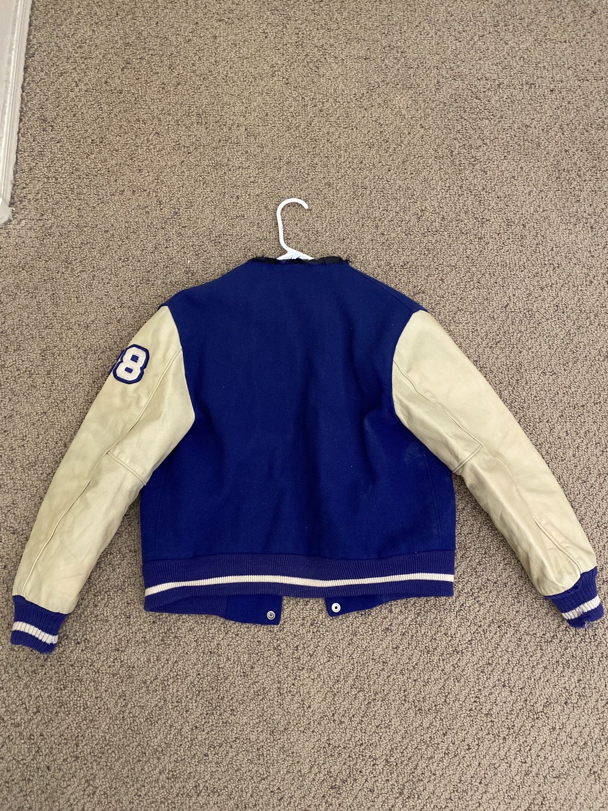Vintage Vintage Varsity Jacket Blue Size US M / EU 48-50 / 2 - 2 Thumbnail