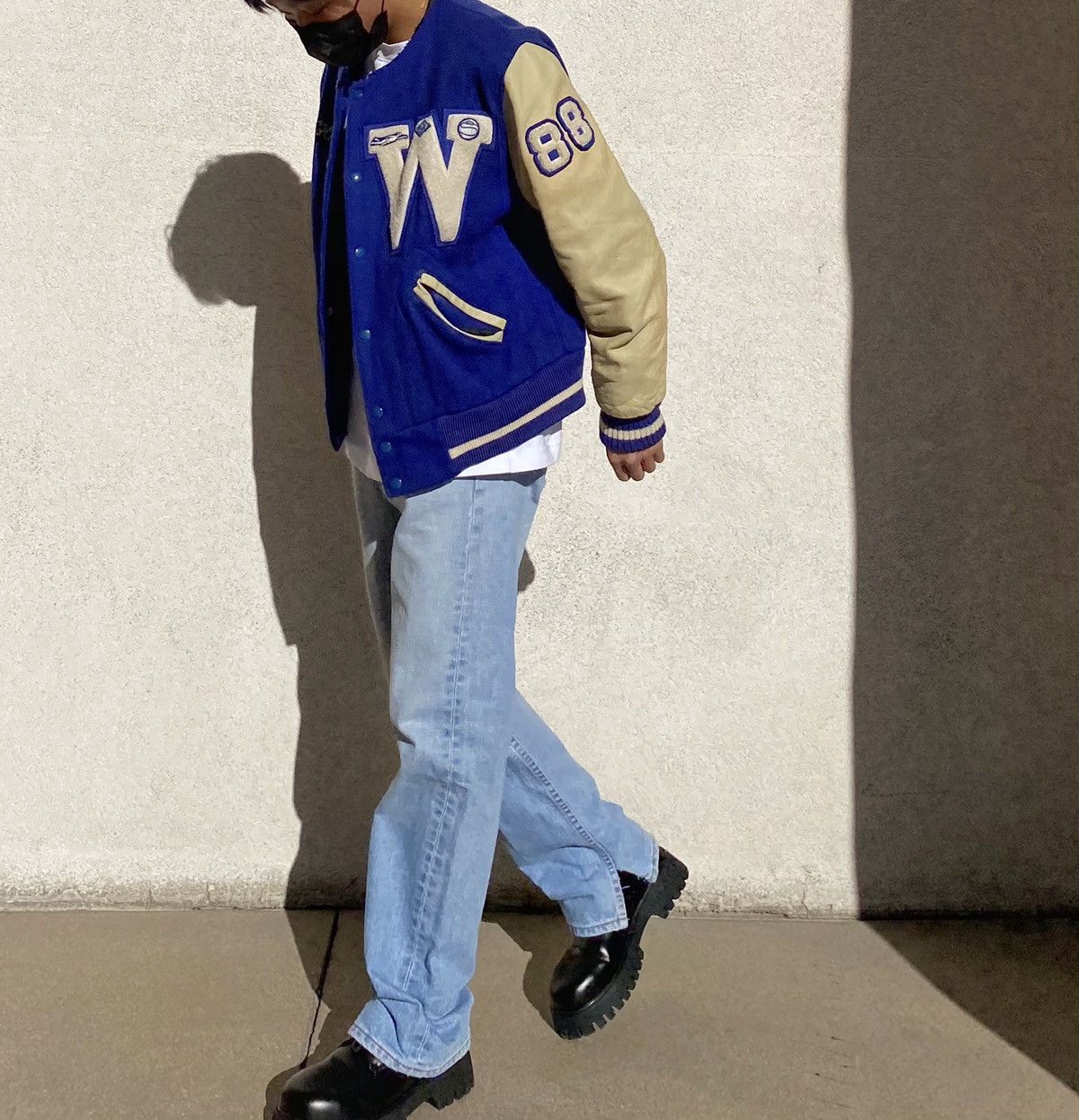 Vintage Vintage Varsity Jacket Blue Size US M / EU 48-50 / 2 - 7 Thumbnail