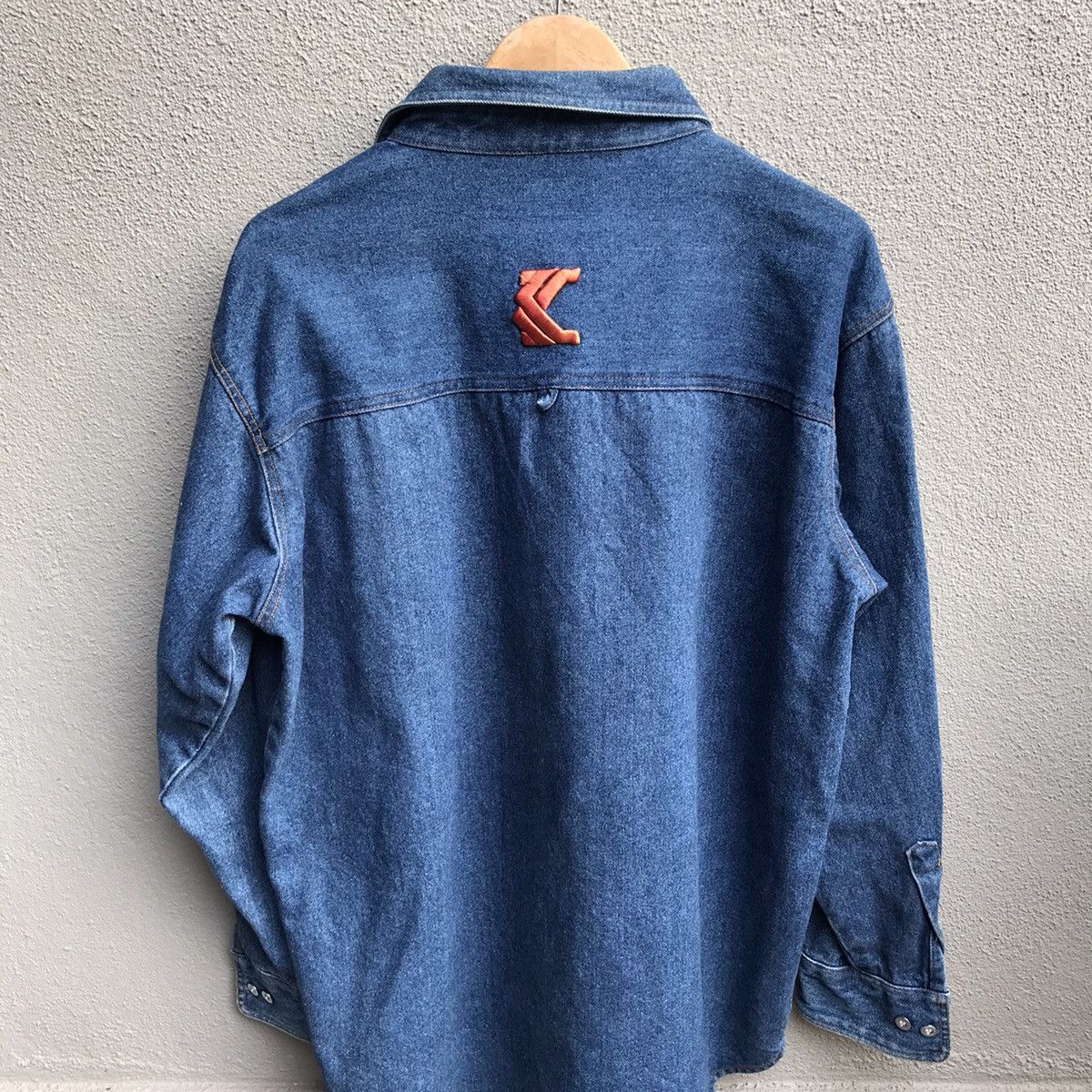 Karl Kani Vintage 90s KARL KANI jeans shirt embroidered logo hiphop Size US XL / EU 56 / 4 - 3 Thumbnail