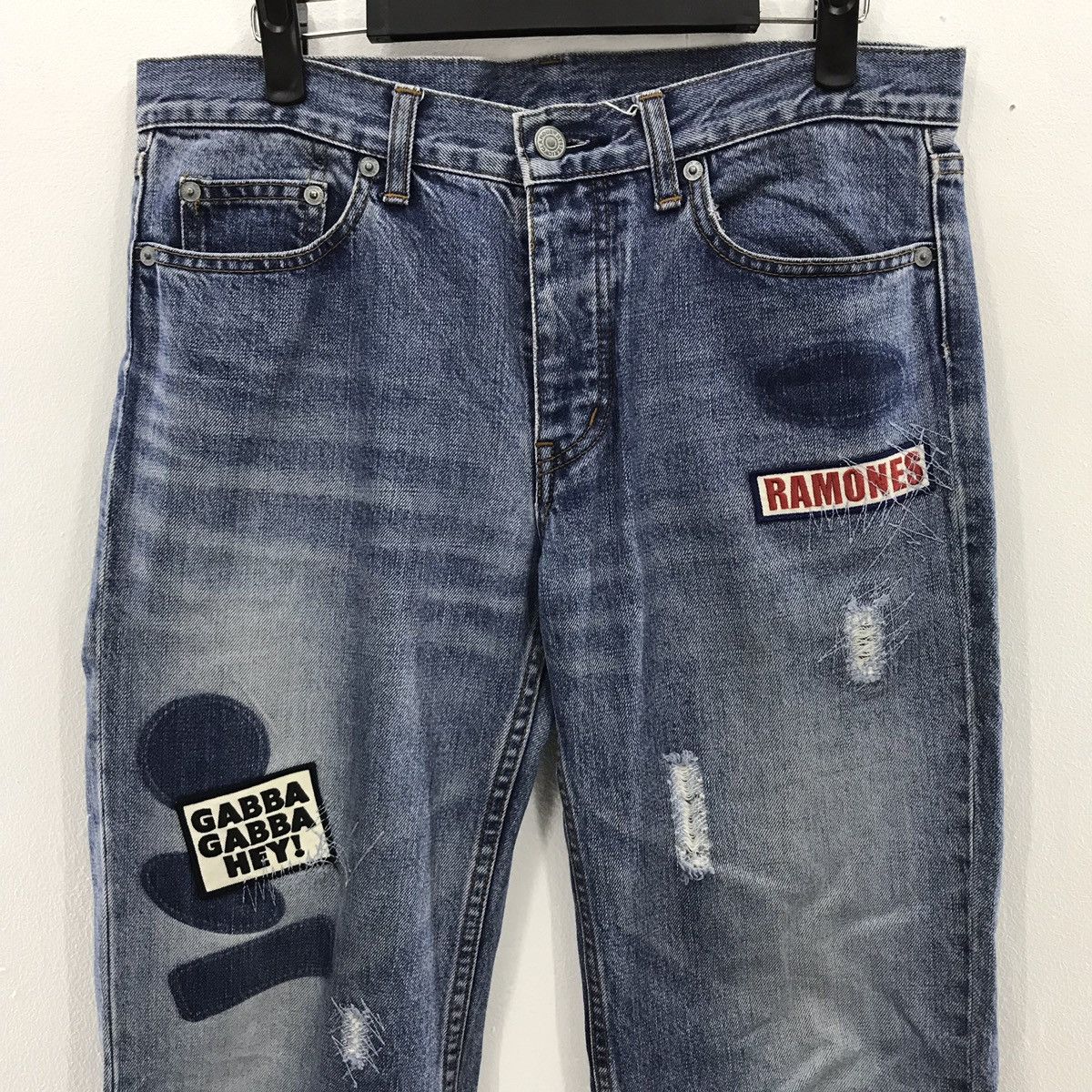 Hysteric Glamour Rare HYSTERIC GLAMOUR x Ramones band JEANS Size US 31 - 3 Thumbnail