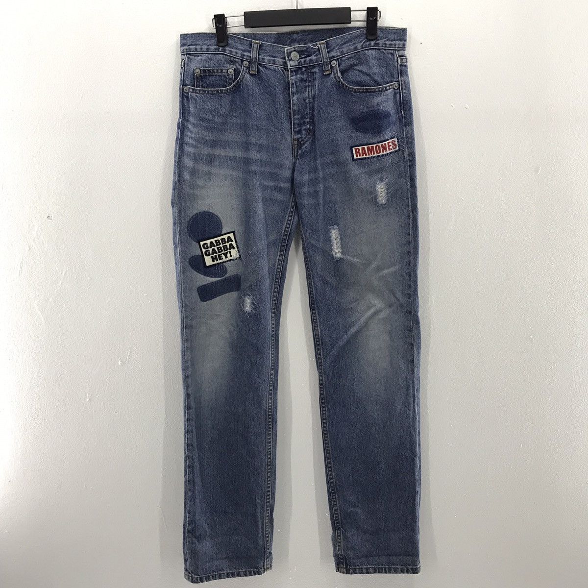 Hysteric Glamour Rare HYSTERIC GLAMOUR x Ramones band JEANS Size US 31 - 2 Thumbnail