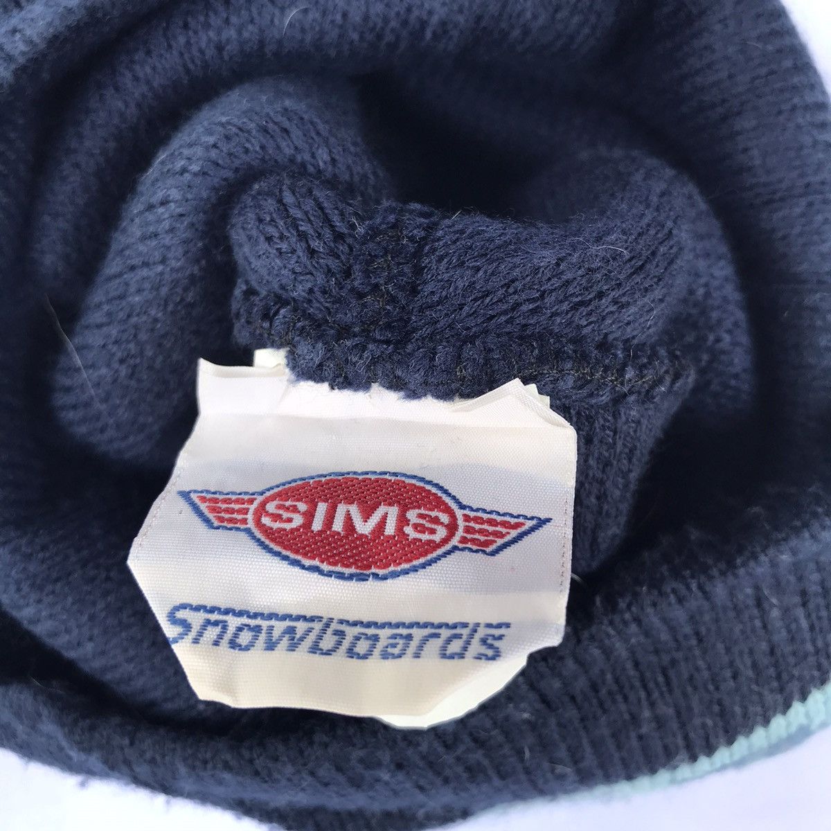 Vintage Vintage SIMS snowboards beanie snowcap winter Size ONE SIZE - 3 Thumbnail