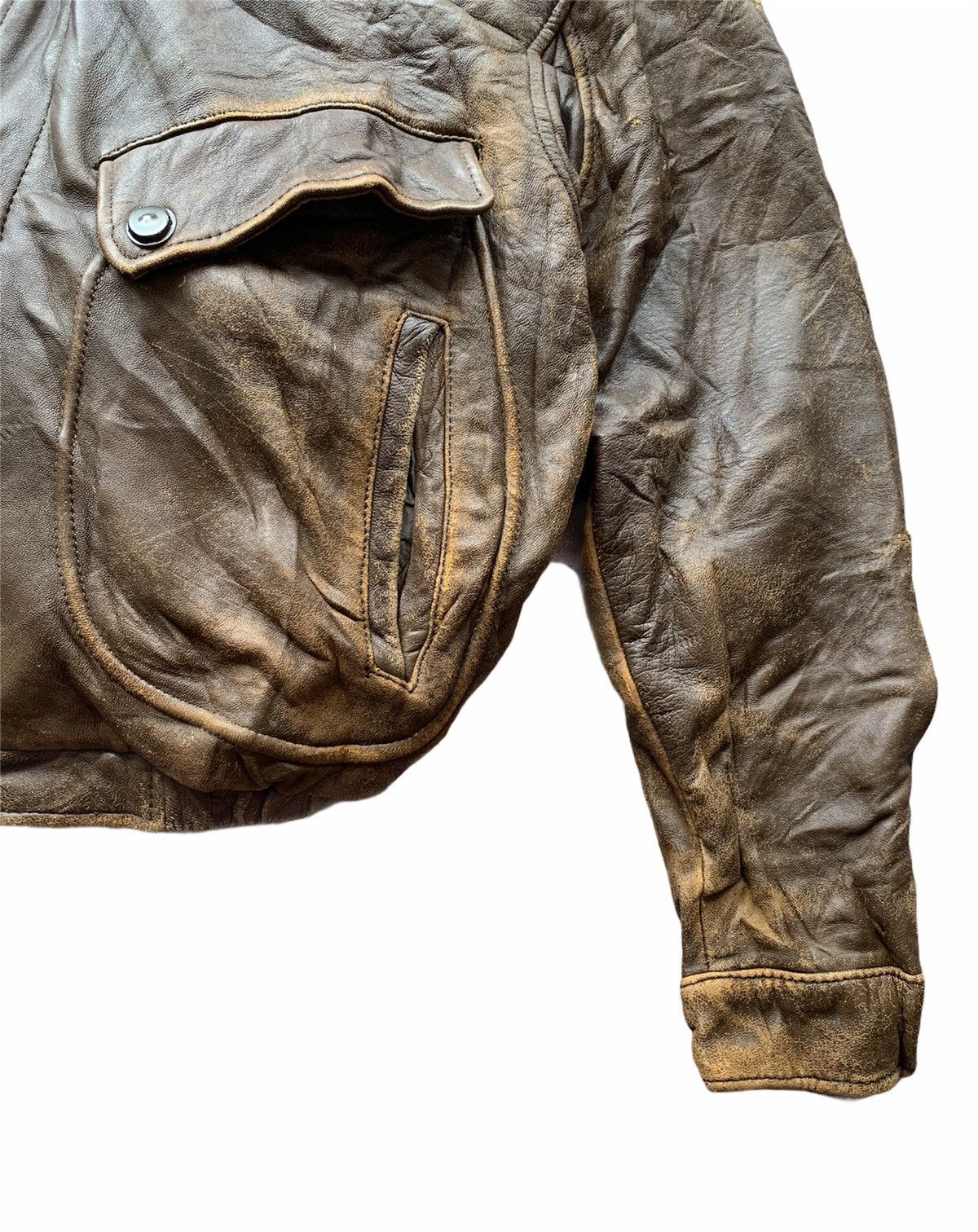 Genuine Leather United States Air Force Sherpa Collar Aviator Leather Jacket Size US M / EU 48-50 / 2 - 3 Thumbnail