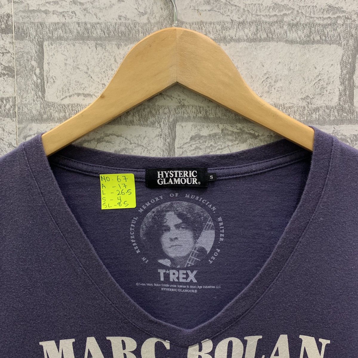 Hysteric Glamour RARE Hysteric Glamour X T Rex Marc Bolan The Wizard T-shirts Size US S / EU 44-46 / 1 - 6 Thumbnail