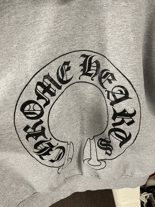 Chrome Hearts Chrome Hearts Gray Zip up Hoodie | Grailed