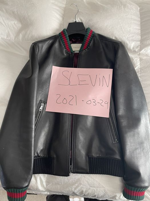 Leather jacket Gucci White size 40 IT in Leather - 33435500