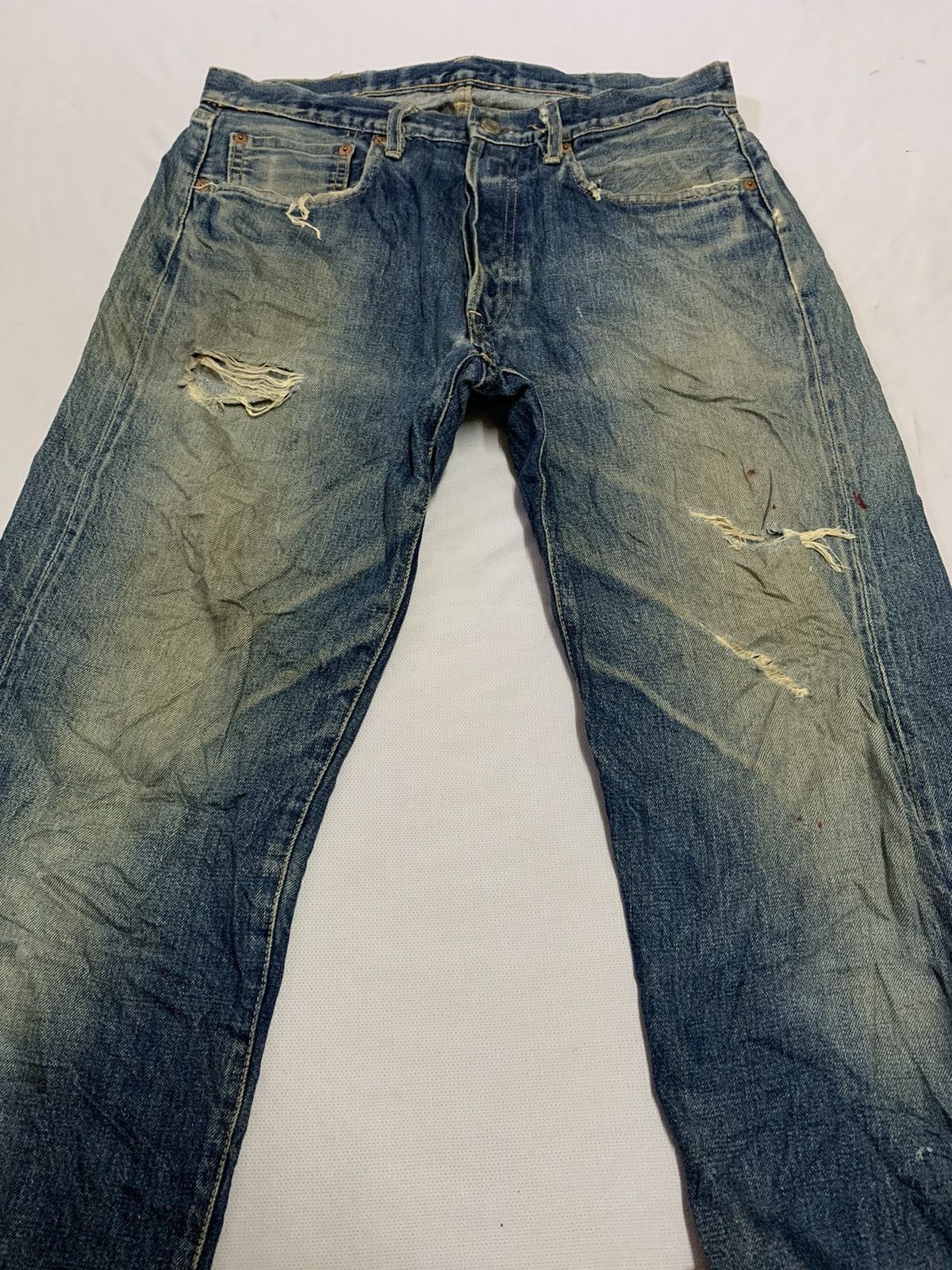 Vintage Vintage Iron Heart Selvedge jeans Size US 32 / EU 48 - 4 Thumbnail