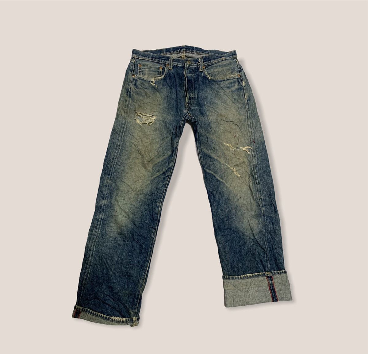 Vintage Vintage Iron Heart Selvedge jeans Size US 32 / EU 48 - 2 Thumbnail