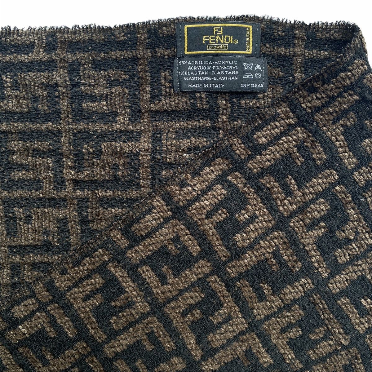 Fendi Vintage Fendi Zucca Monogram Scarf Size ONE SIZE - 2 Thumbnail