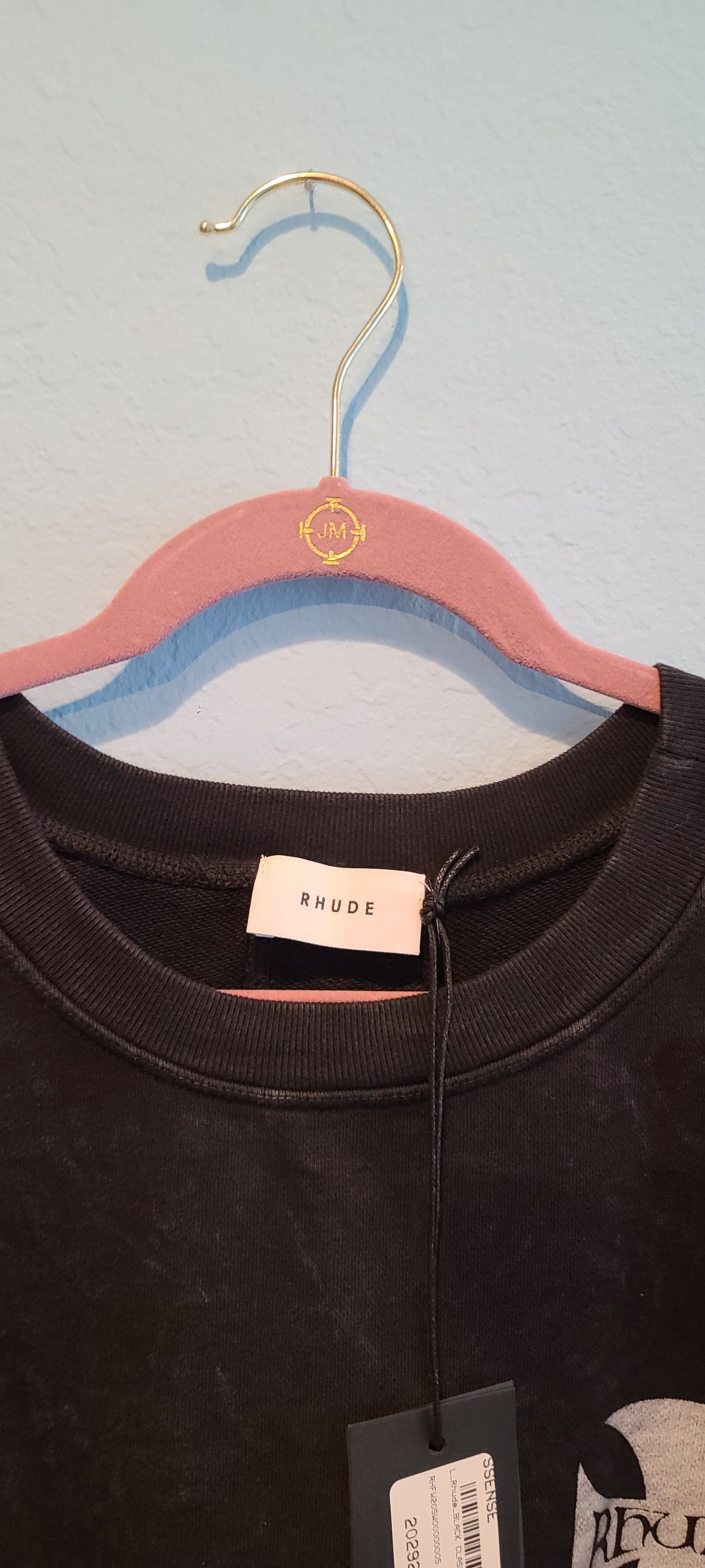 Rhude Black Classic Checkers Sweatshirt Size US L / EU 52-54 / 3 - 3 Thumbnail