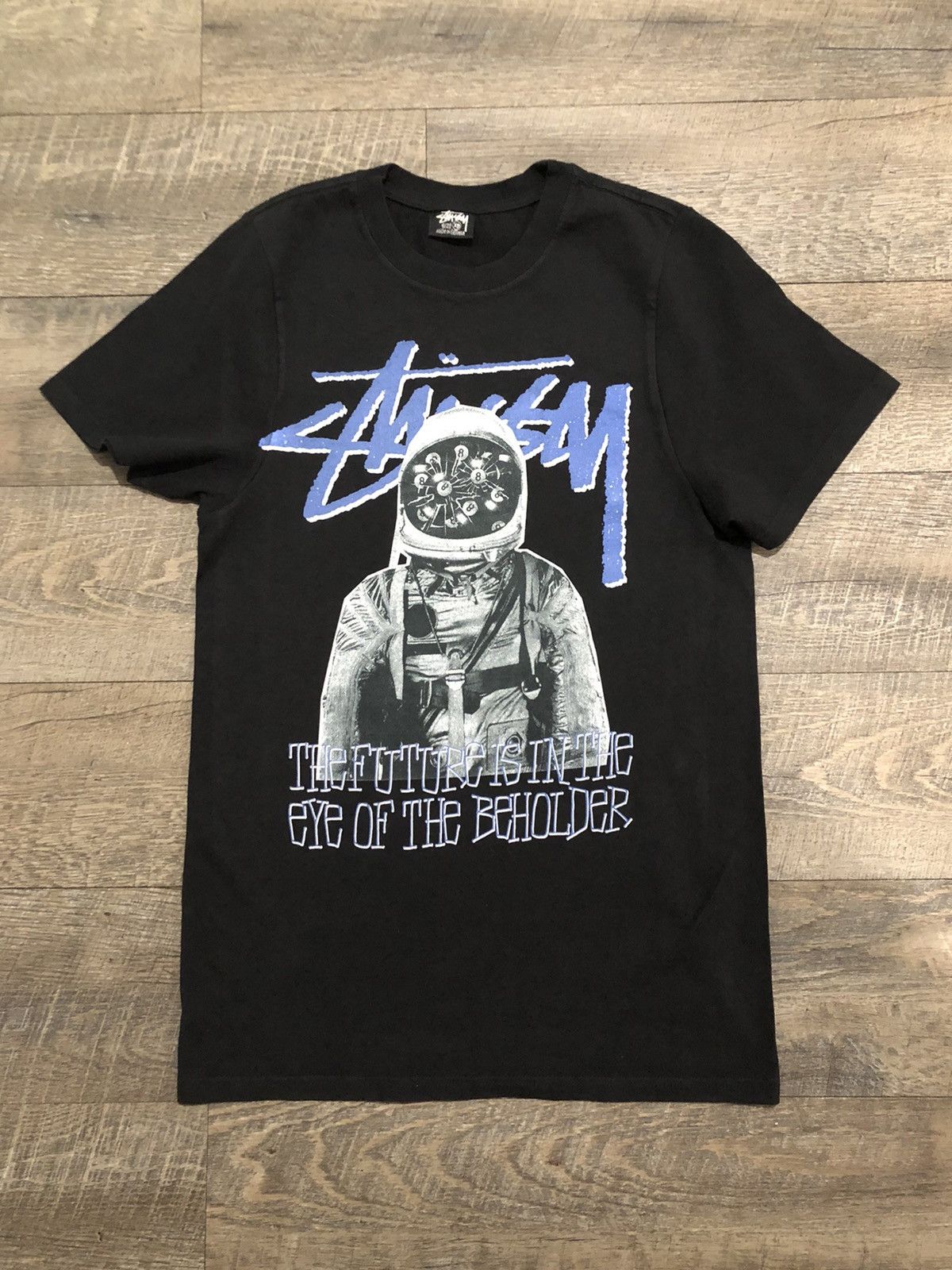 Designer × Streetwear × Stussy Stussy Astronaut Black Tee