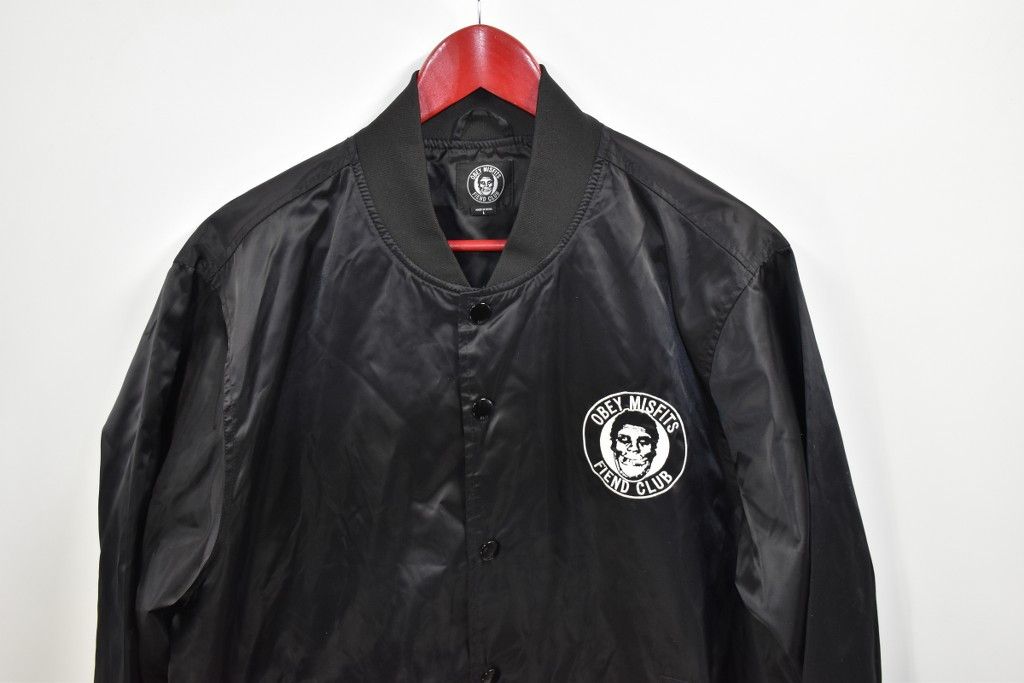 Misfits Obey Obey Misfits Fiend Club black bomer L Grailed