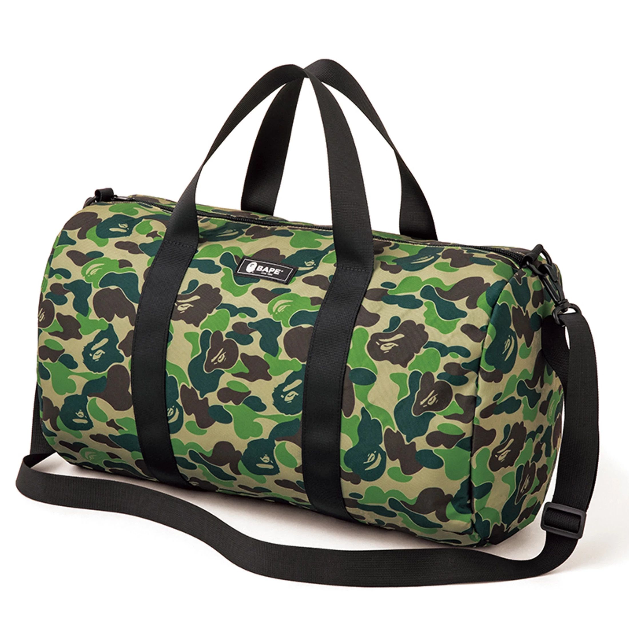 image of Bape Camo Duffle Bag 2020 Green Army New, Men's