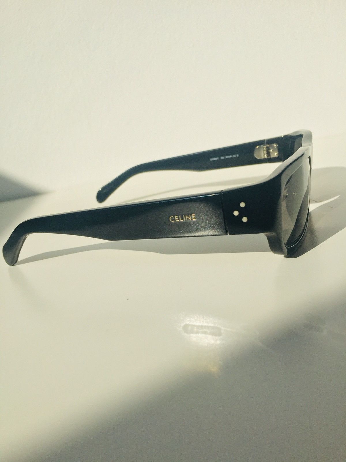 Celine × Hedi Slimane CELINE Frame 03 in Black Acetate CL40087I