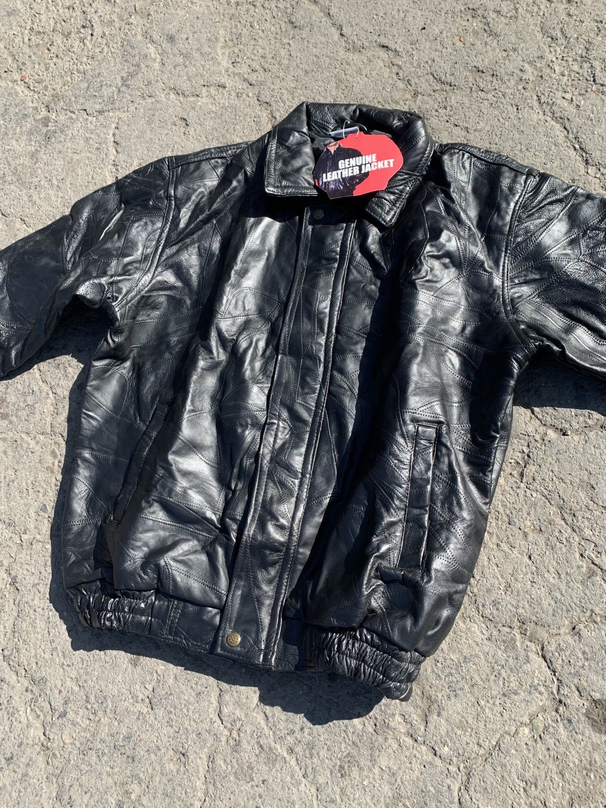 Leather Jacket XL BRAND NEW W Tags Leather Jacket Grailed