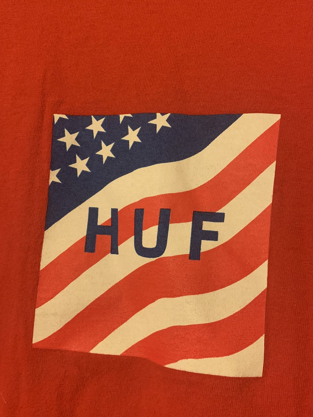 Huf *RARE* HUF USA American Flag 🇺🇸 Long Sleeve Shirt - Large Size US L / EU 52-54 / 3 - 2 Thumbnail