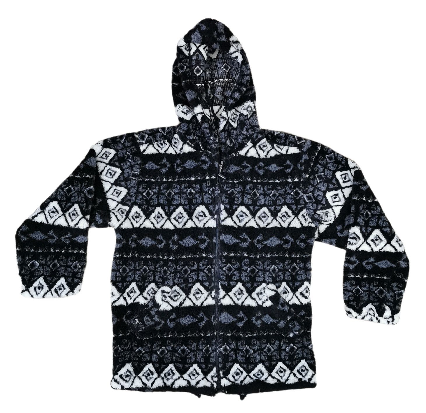 Japanese Brand C.Boy Navajo Sherpa Hoodie Heavy Jacket Size US M / EU 48-50 / 2 - 1 Thumbnail