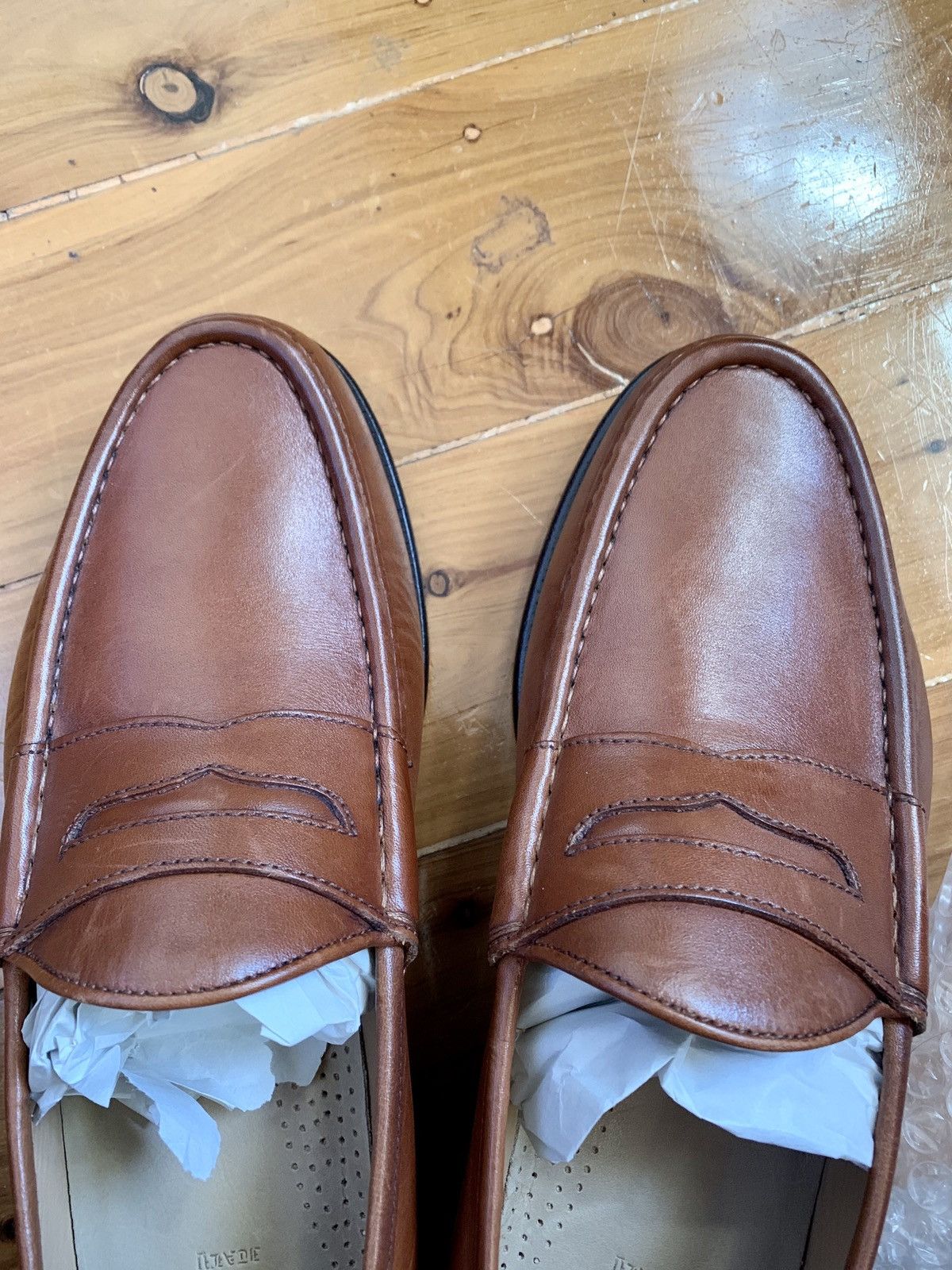 Yuketen Yuketen Brown Leather Loafers Size US 9 / EU 42 - 8 Thumbnail