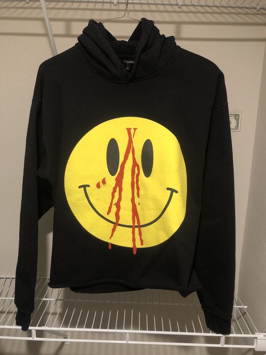 vlone smiley hoodie