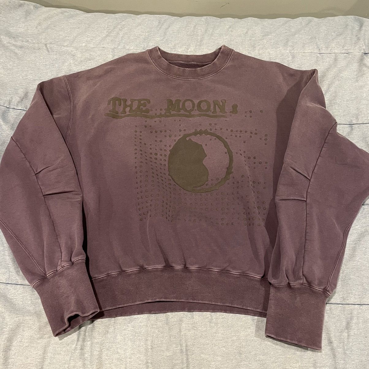 人気話題！CPFM Cactus Plant Flea Market Moon Sun Crewneck Cactus Plant Flea Market CPFM The Moon & The Sun Purple