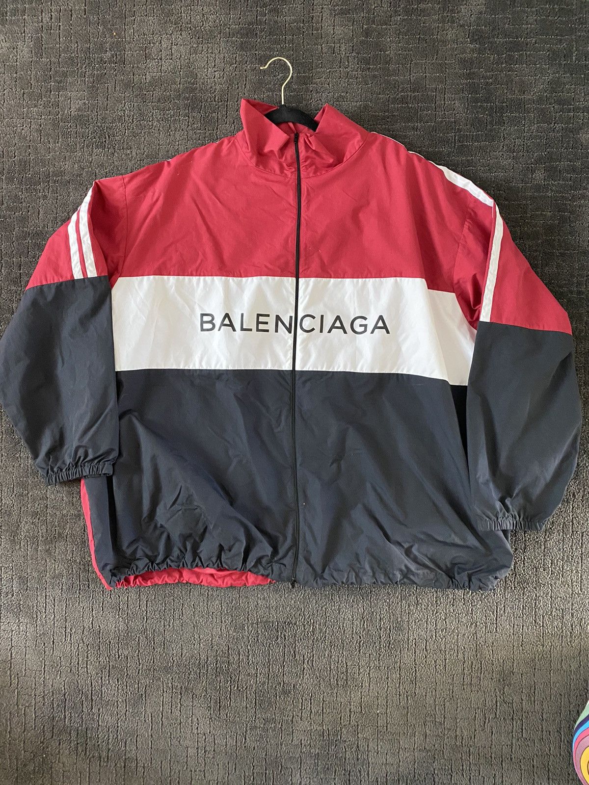 Balenciaga windbreaker red on sale