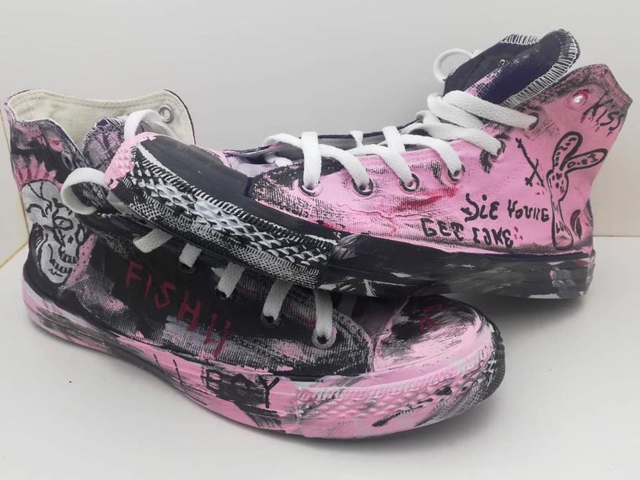 Lil peep custom on sale converse