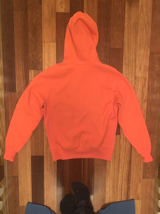 Bright red champion discount hoodie