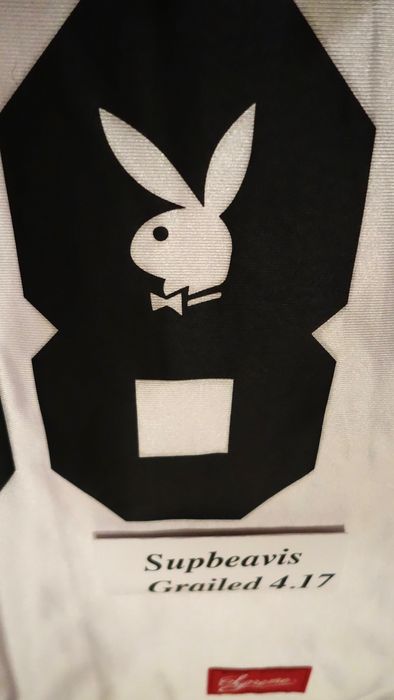 Supreme x Playboy Football Jersey - Black T-Shirts, Clothing - WSPME24887