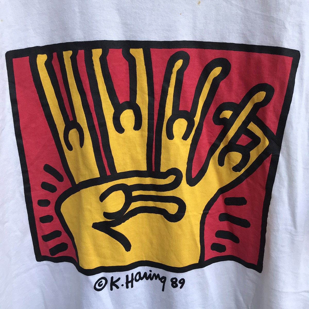 Keith Haring Vintage rare 90s KEITH HARING art tee Size US L / EU 52-54 / 3 - 3 Thumbnail