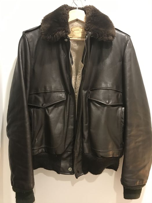 Schott IS-674-MS Leather Flight Jacket | Grailed