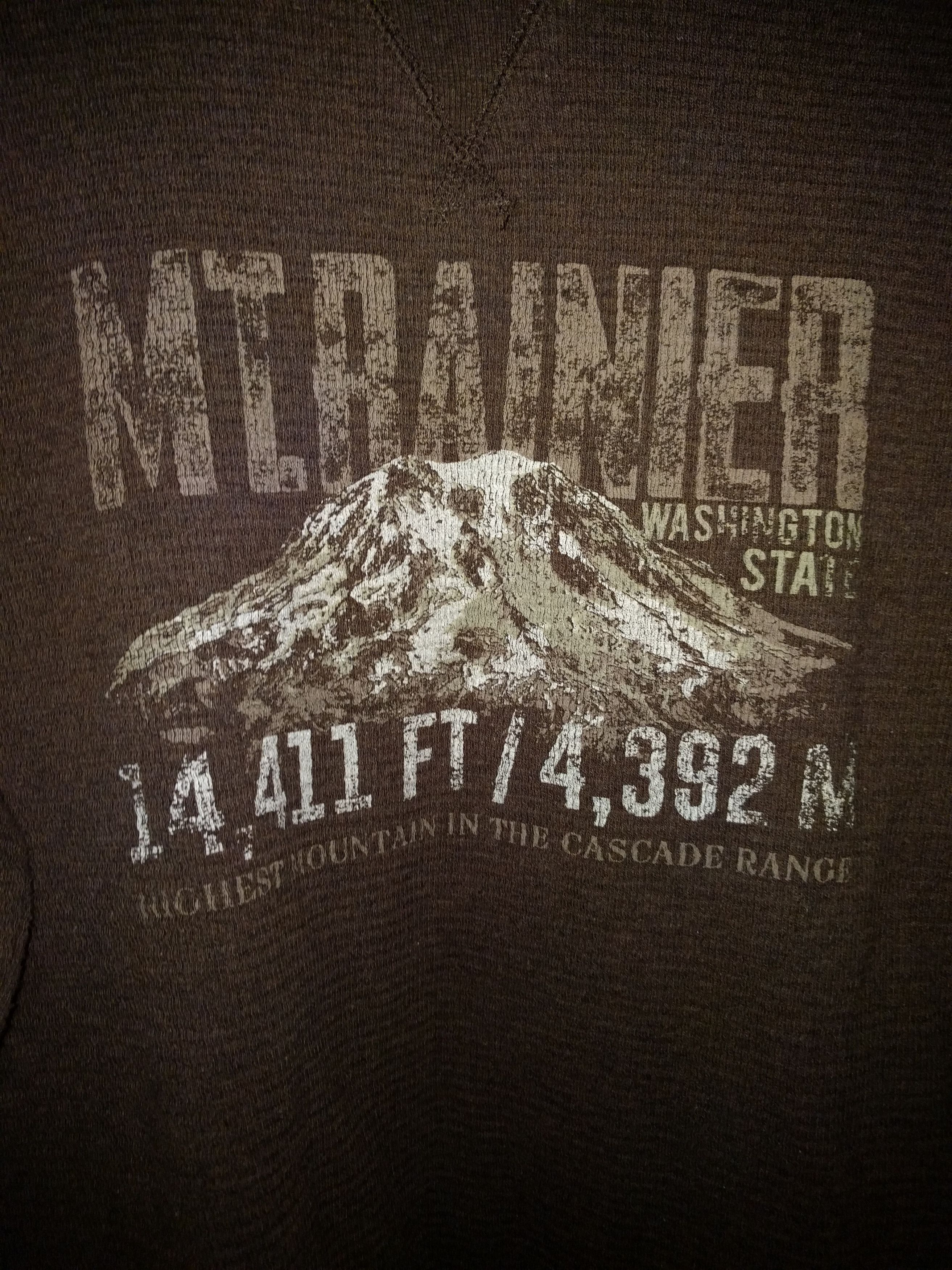Vintage Crewneck Knit Mt Rainier brown pullover Size US L / EU 52-54 / 3 - 2 Thumbnail