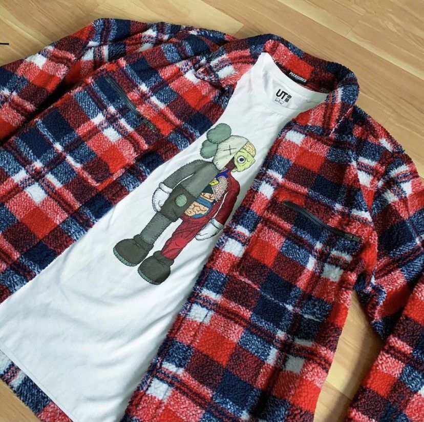 Pleasures Pleasures Sherpa Plaid Flannel Zip Jacket Size US M / EU 48-50 / 2 - 3 Thumbnail
