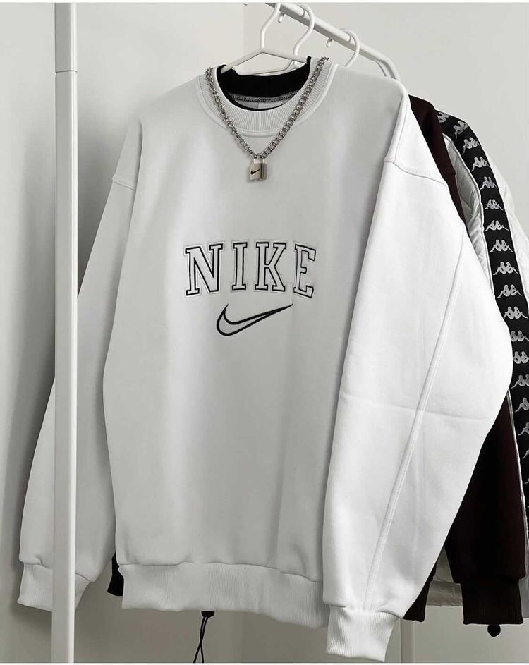 Nike Vintage Nike Vintage White Sweatshirt Grailed