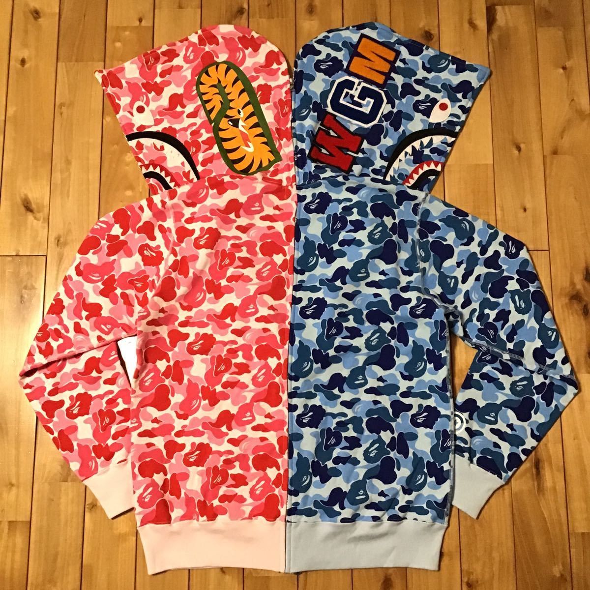 Bape BAPE ABC camo separate shark full zip hoodie | Grailed