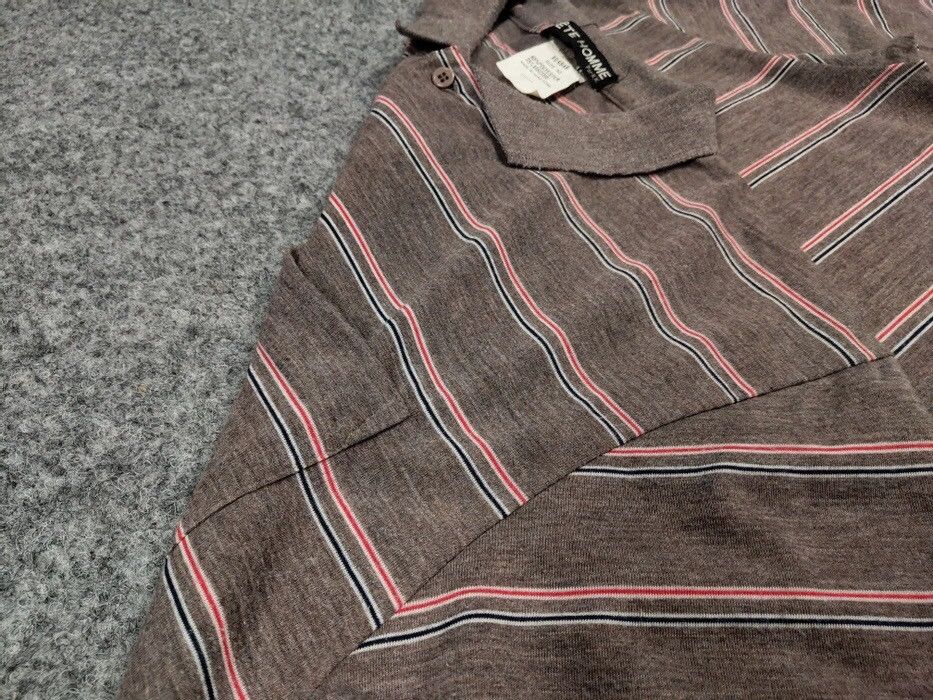 Tete Homme Vintage 90s Tete Homme striped polo shirt japanese brand Size US L / EU 52-54 / 3 - 15 Thumbnail