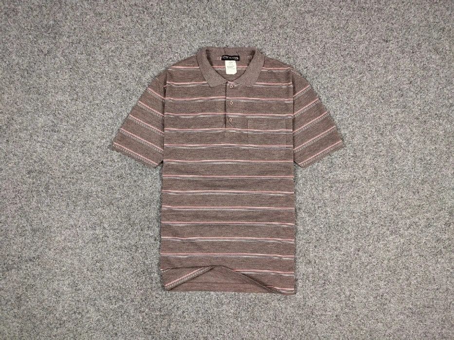 Tete Homme Vintage 90s Tete Homme striped polo shirt japanese brand Size US L / EU 52-54 / 3 - 1 Thumbnail