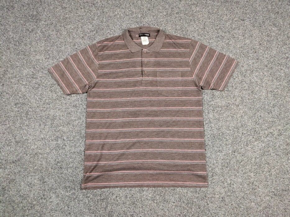 Tete Homme Vintage 90s Tete Homme striped polo shirt japanese brand Size US L / EU 52-54 / 3 - 13 Thumbnail