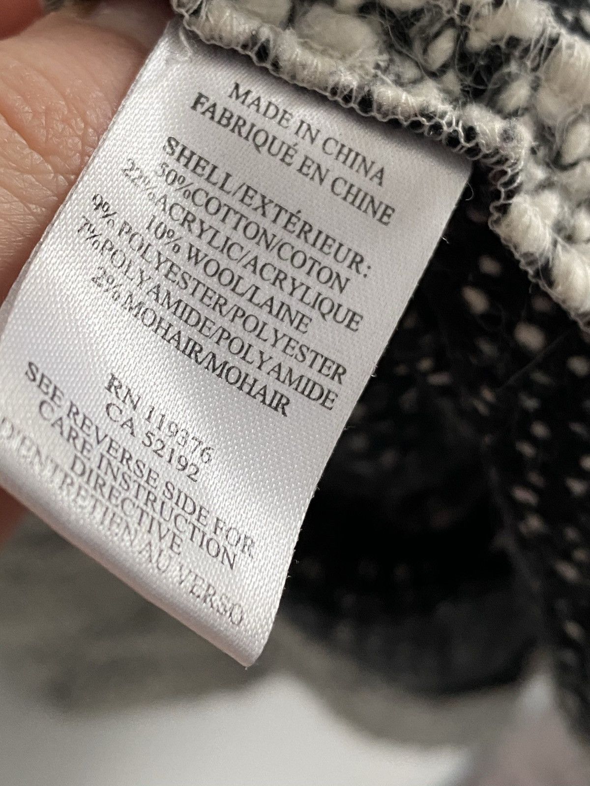 Helmut Lang Black White knit Size US M / EU 48-50 / 2 - 5 Thumbnail