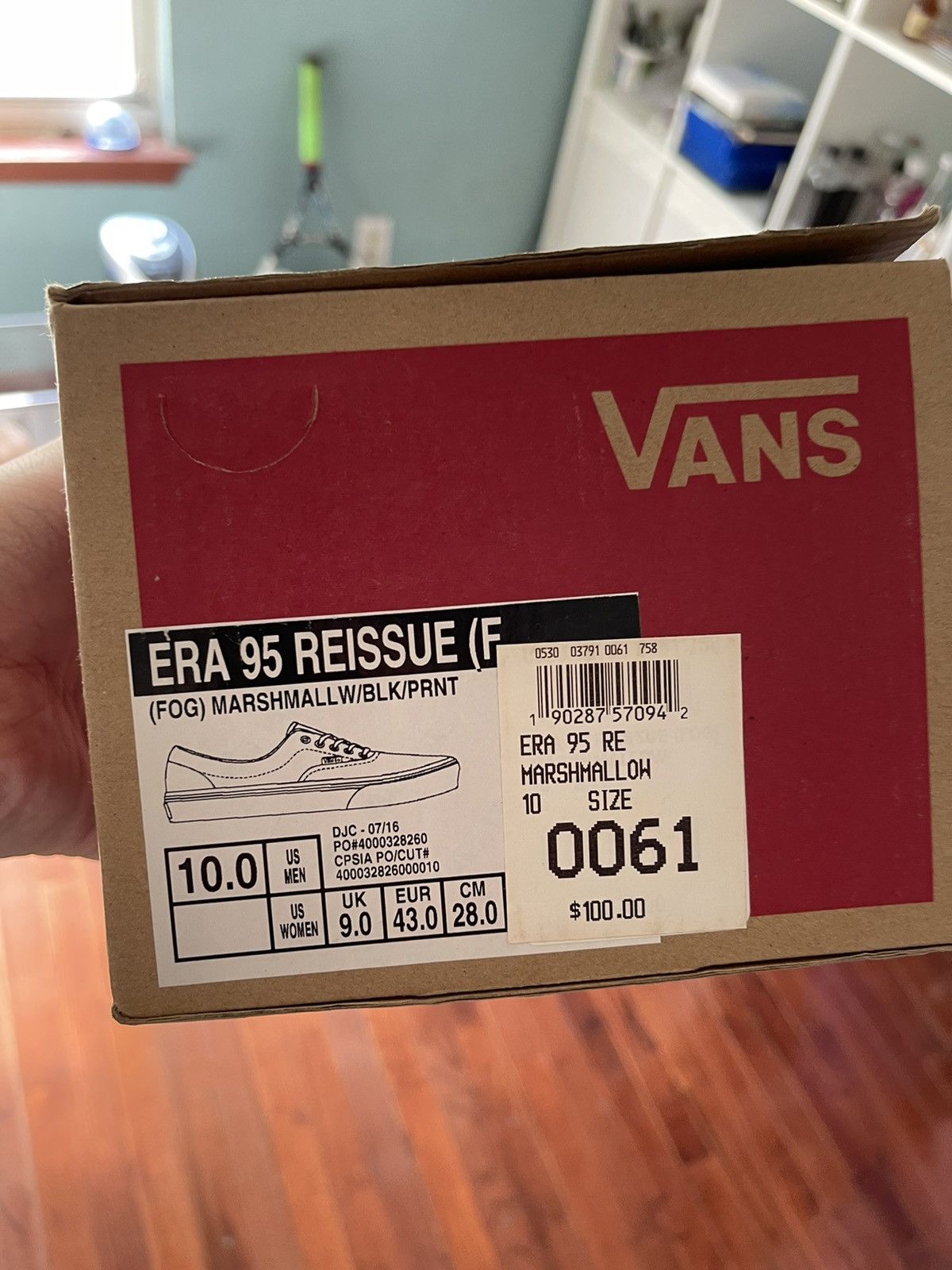 FOG × Fear of God × Vans Vans Era 95 Fear of Fod FOG Reissue Marshmallow White 10.5 Size US 10 / EU 43 - 7 Thumbnail