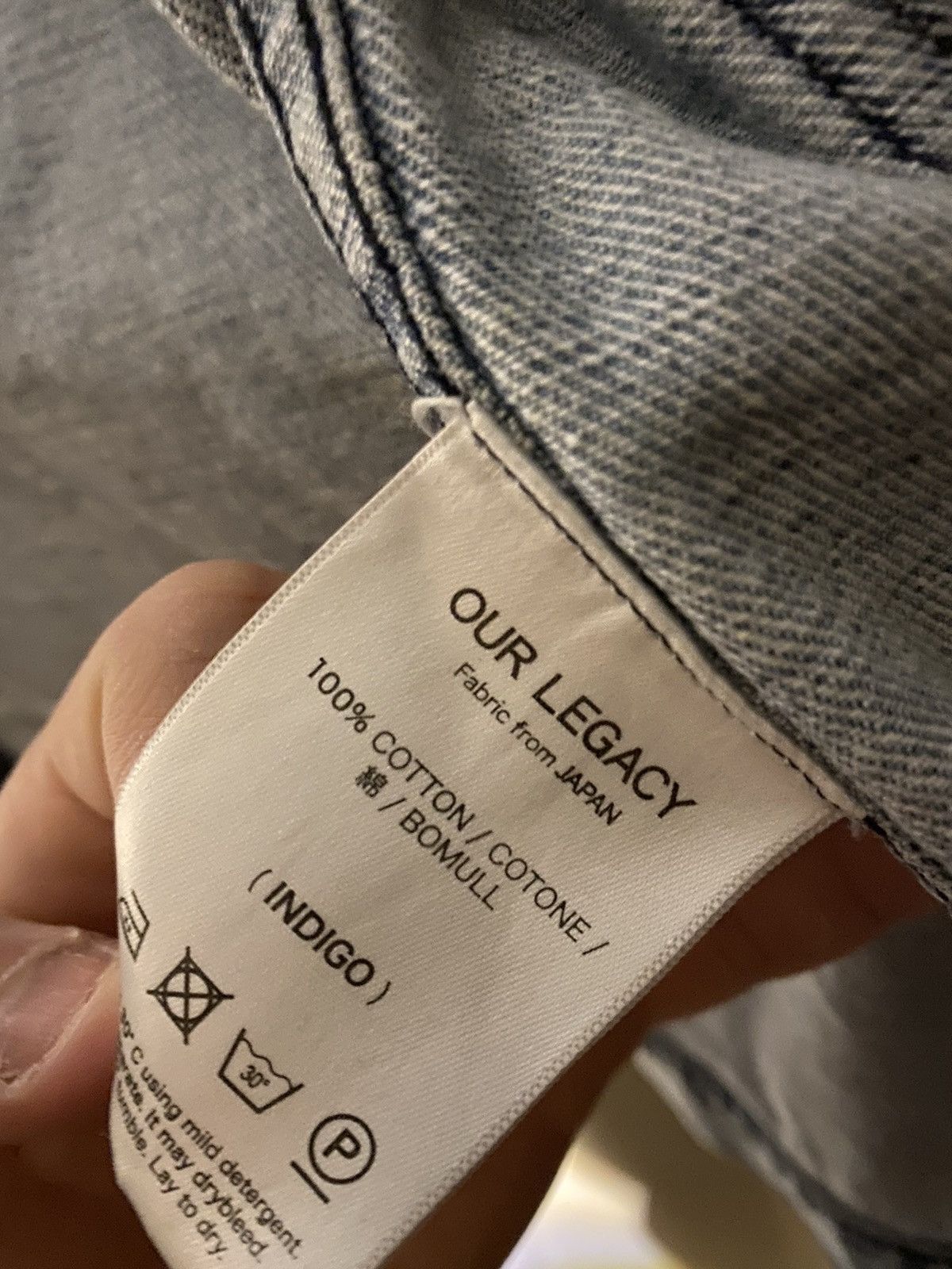 Our Legacy Tiger smiley patch denim jacket Size US M / EU 48-50 / 2 - 5 Thumbnail