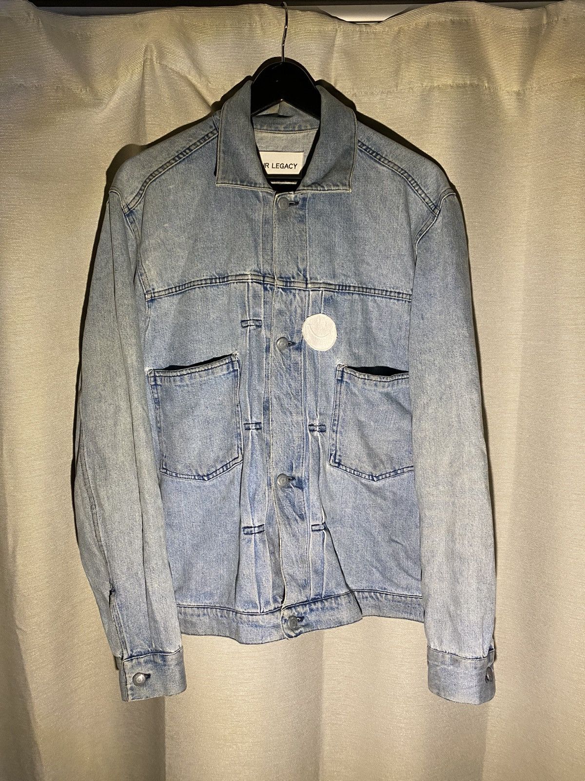Our Legacy Tiger smiley patch denim jacket Size US M / EU 48-50 / 2 - 3 Thumbnail