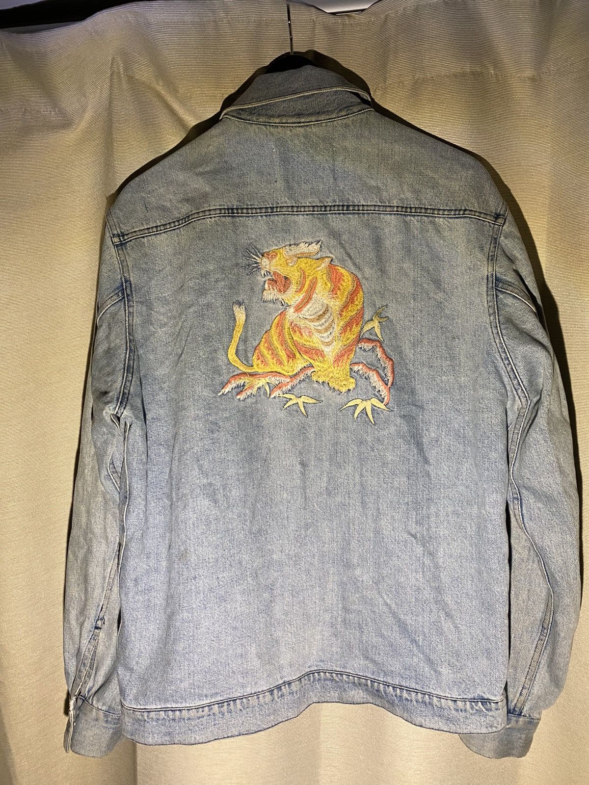 Our Legacy Tiger smiley patch denim jacket Size US M / EU 48-50 / 2 - 2 Thumbnail