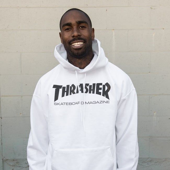 Thrasher White Hoodie Grailed