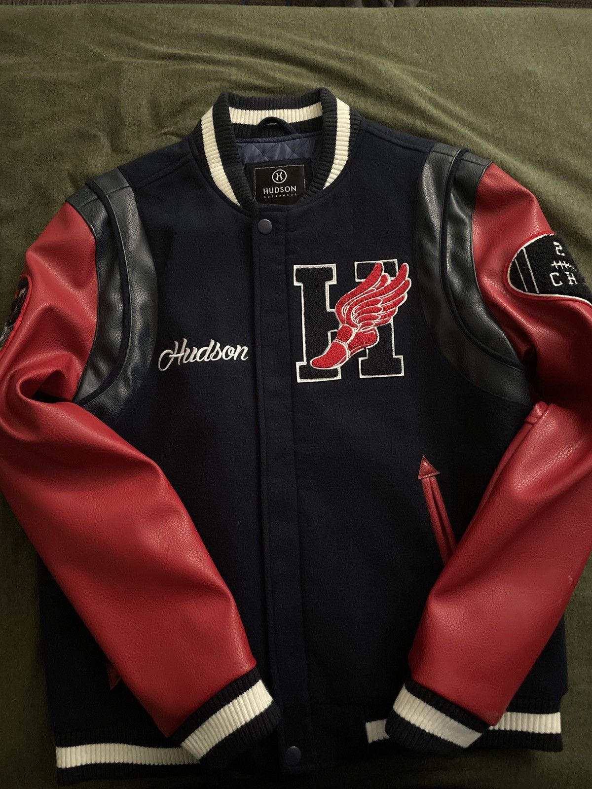 Hudson Hudson Varsity Wingfoot Letterman Jacket Size US M / EU 48-50 / 2 - 1 Thumbnail