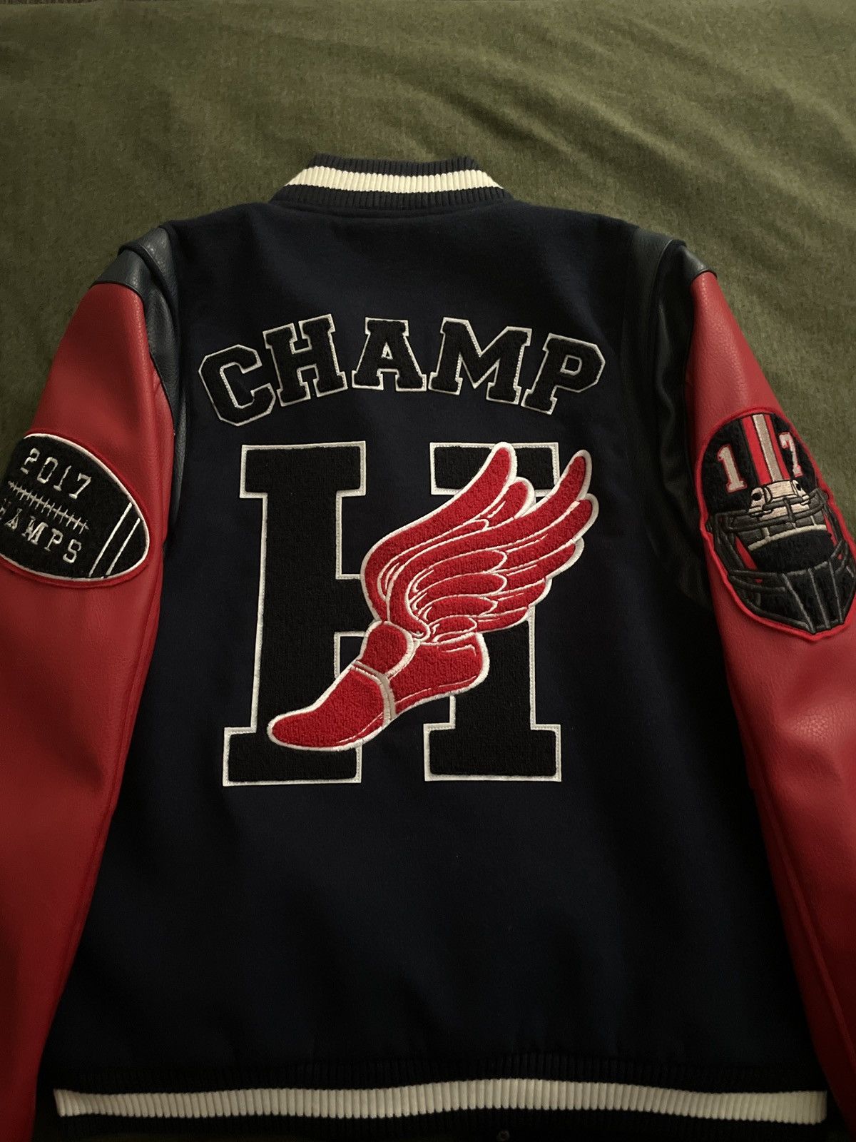 Hudson Hudson Varsity Wingfoot Letterman Jacket Size US M / EU 48-50 / 2 - 2 Thumbnail