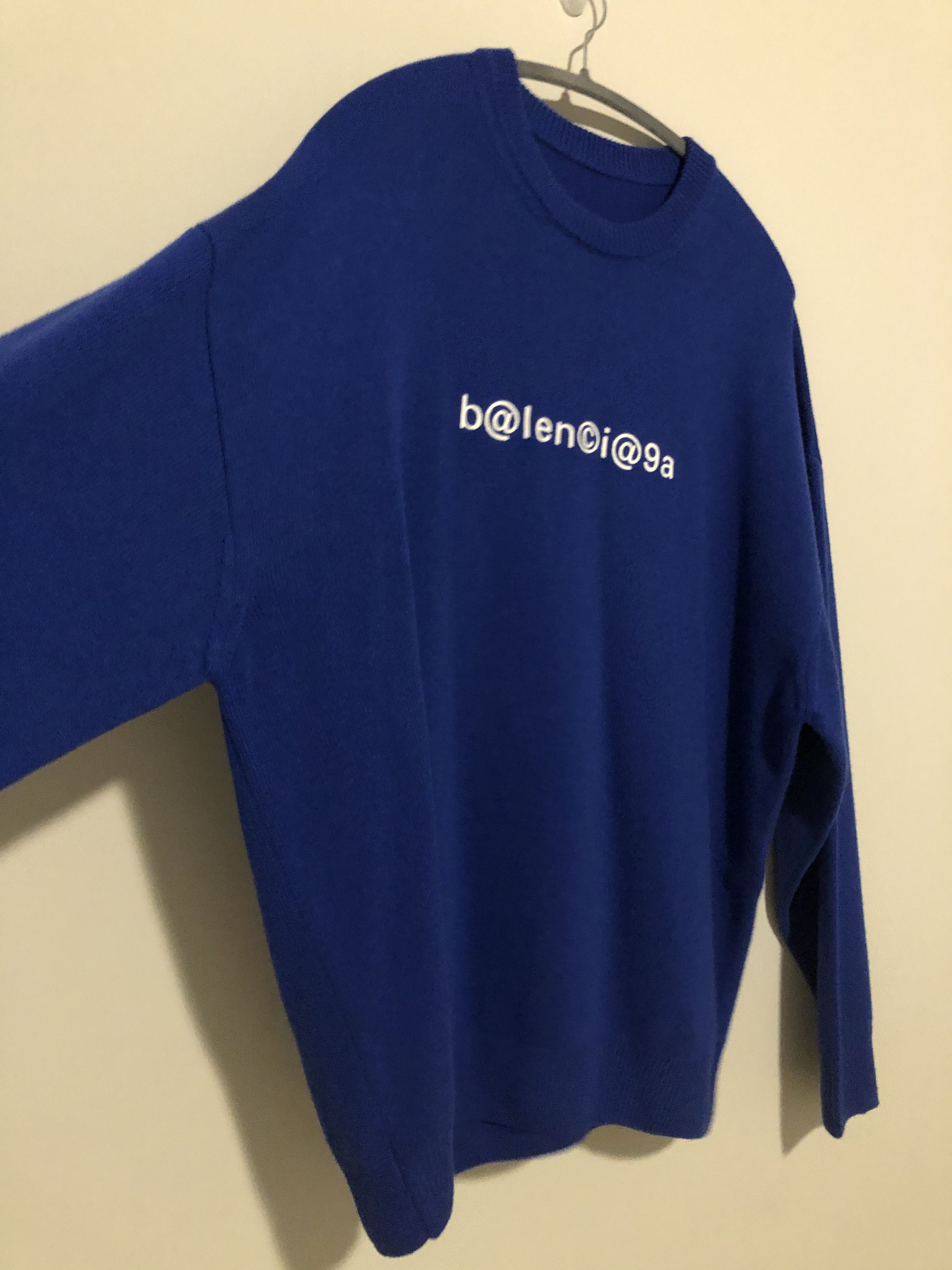 Balenciaga Balenciaga Blue Sweater Size US XL / EU 56 / 4 - 3 Thumbnail