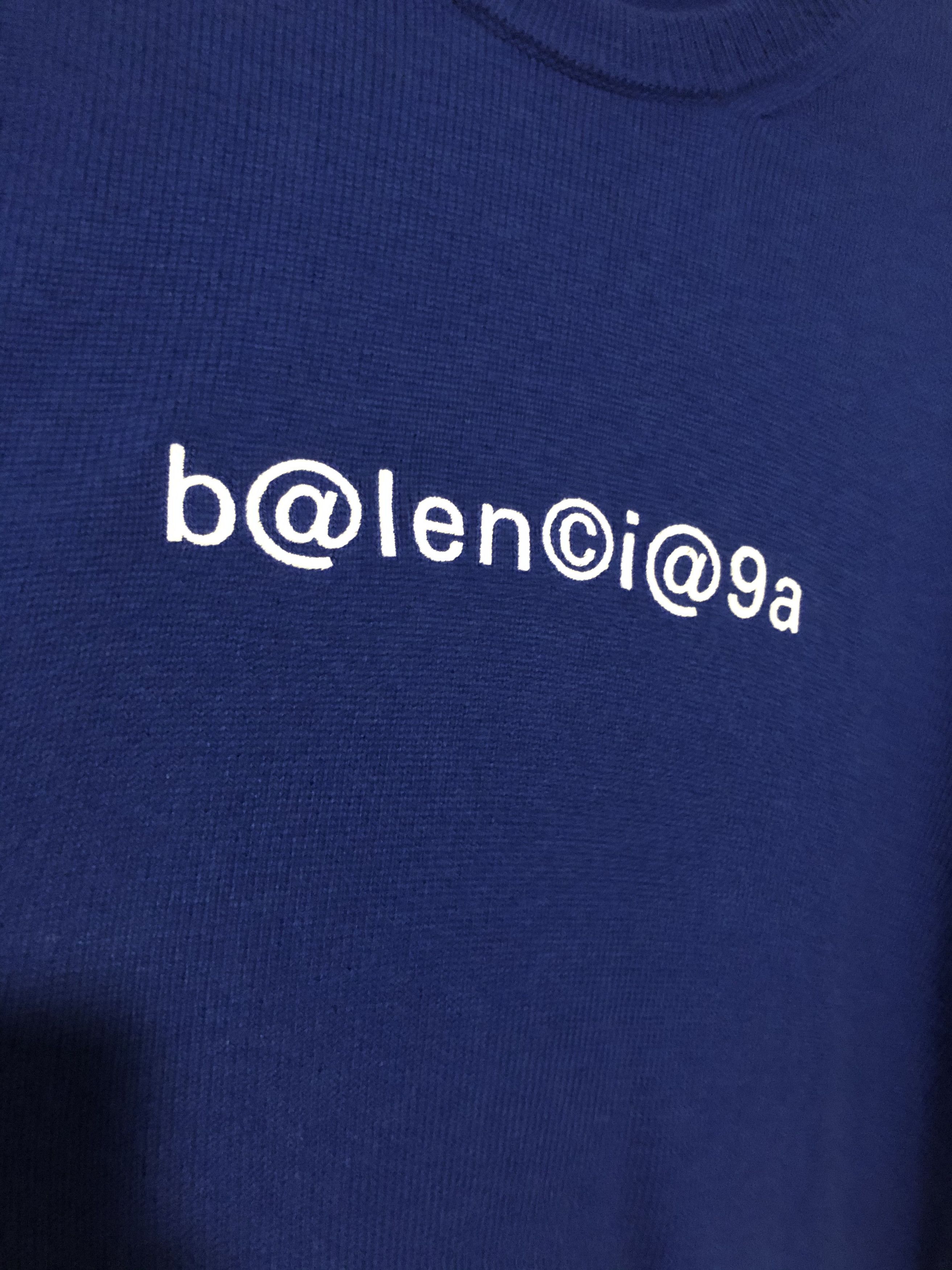 Balenciaga Balenciaga Blue Sweater Size US XL / EU 56 / 4 - 2 Thumbnail