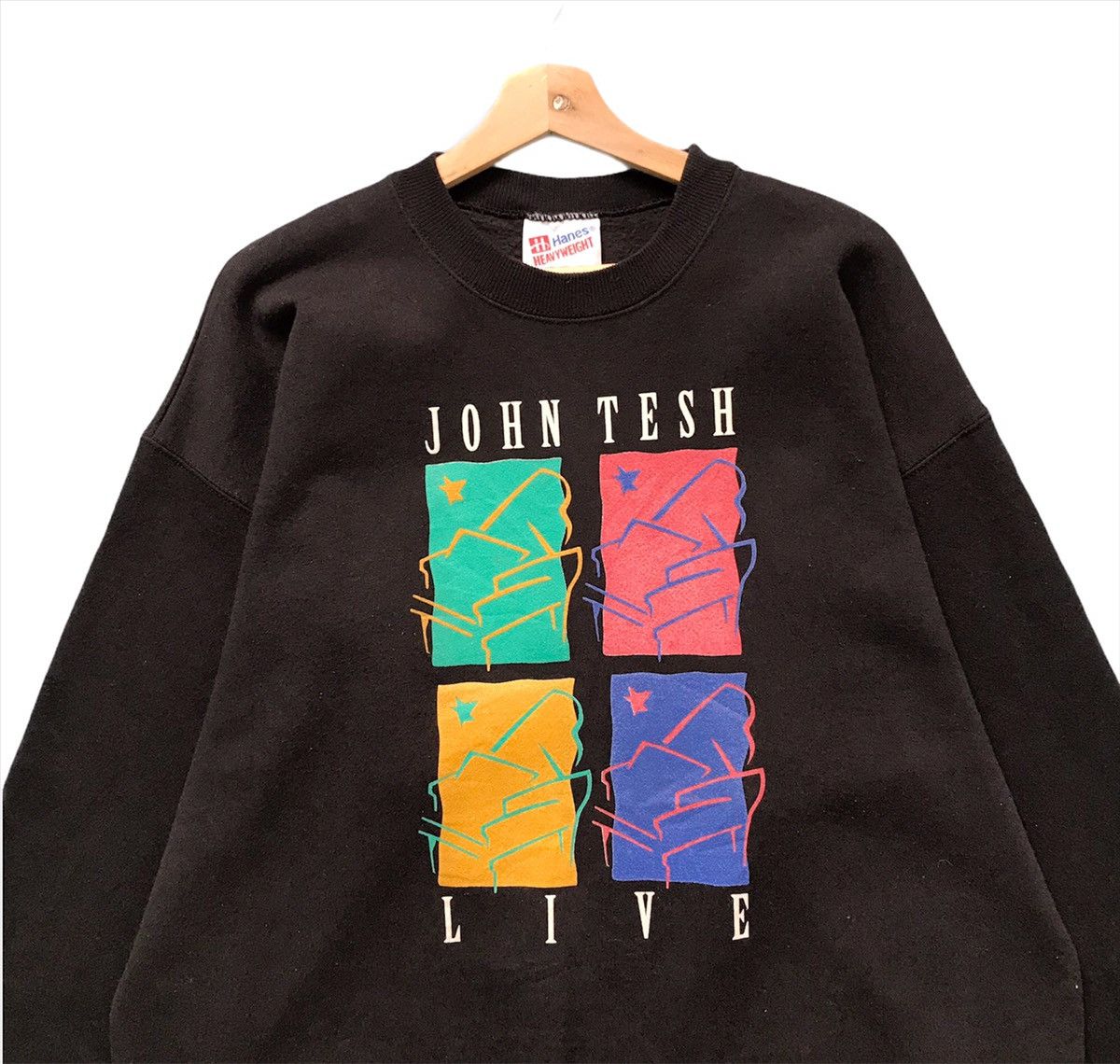 Band Tees Vintage 90s John Tesh Live Crewneck Sweatshirt Size XL Size US XL / EU 56 / 4 - 4 Thumbnail